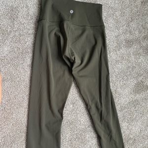 SOLD Olive green 21” length Wonder Under Leggings